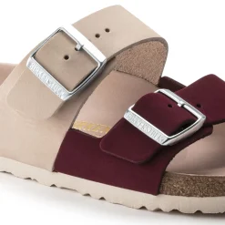 Cheap Birkenstock Arizona Split Maroon