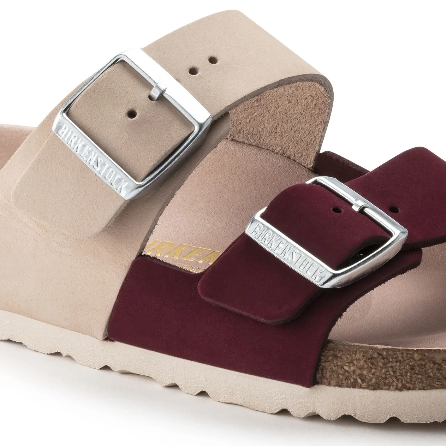 Cheap Birkenstock Arizona Split Maroon