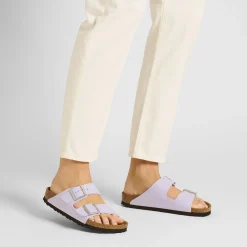 Fashion Birkenstock Arizona Vegan Soft Birki Vegan Purple Fog