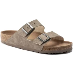 Cheap Birkenstock Arizona Vegan Desert Dust Gray Taupe
