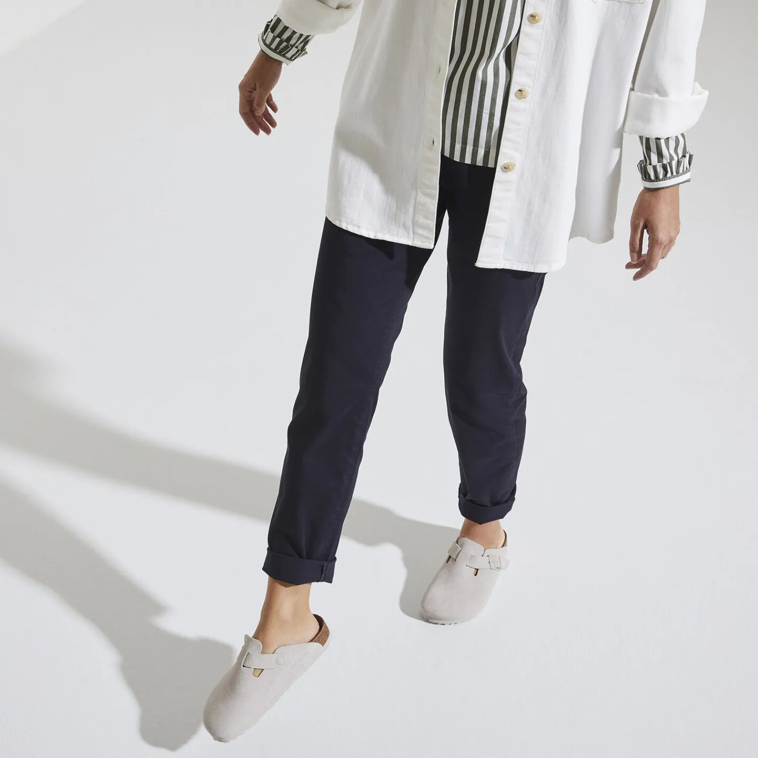 Fashion Birkenstock Boston Antique White