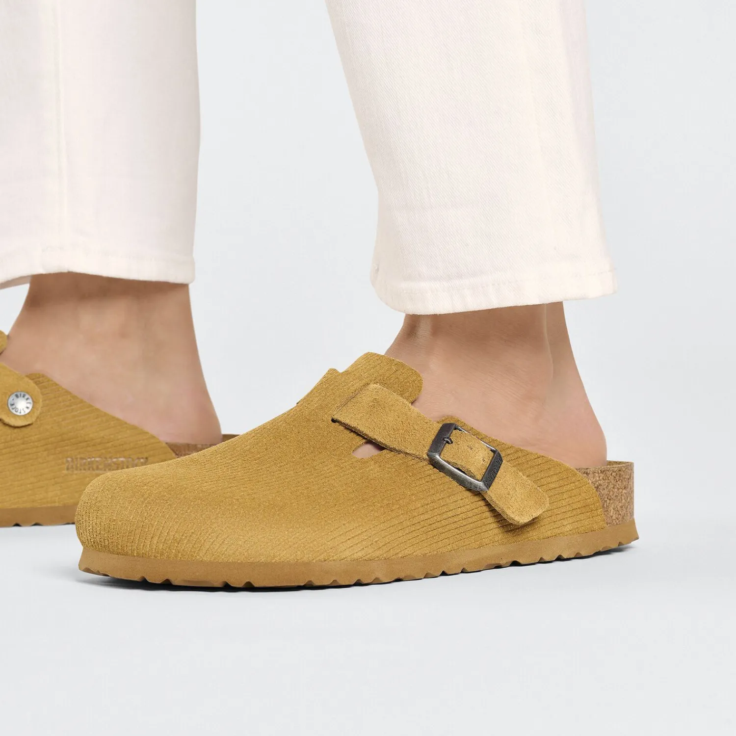 Online Birkenstock Boston Corduroy Cork Brown