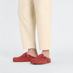 Best Sale Birkenstock Boston Corduroy Sienna Red