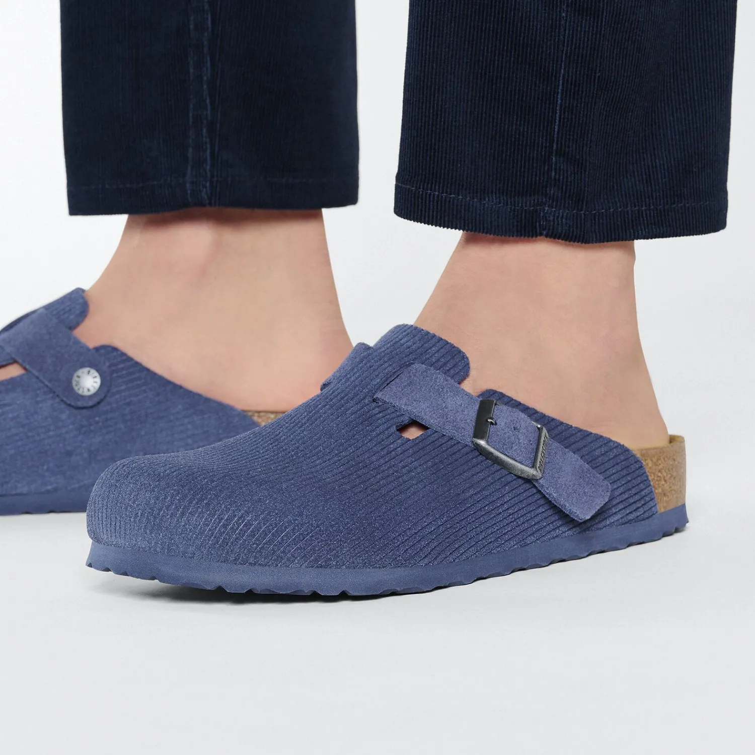 New Birkenstock Boston Corduroy Indigo