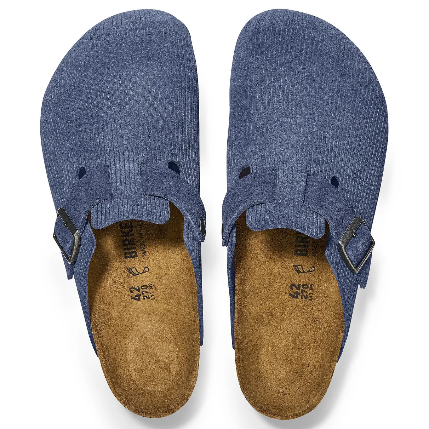 New Birkenstock Boston Corduroy Indigo