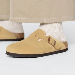 Online Birkenstock Boston Latte Cream