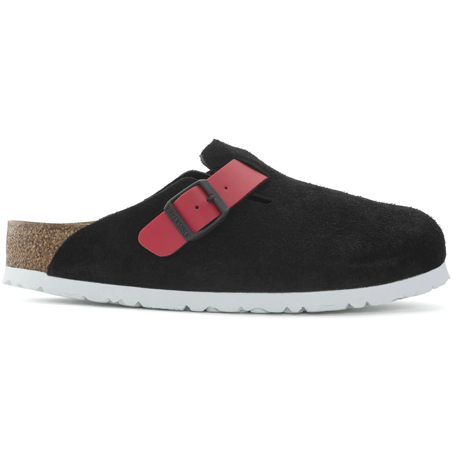 Shop Birkenstock Boston Black / Active Red