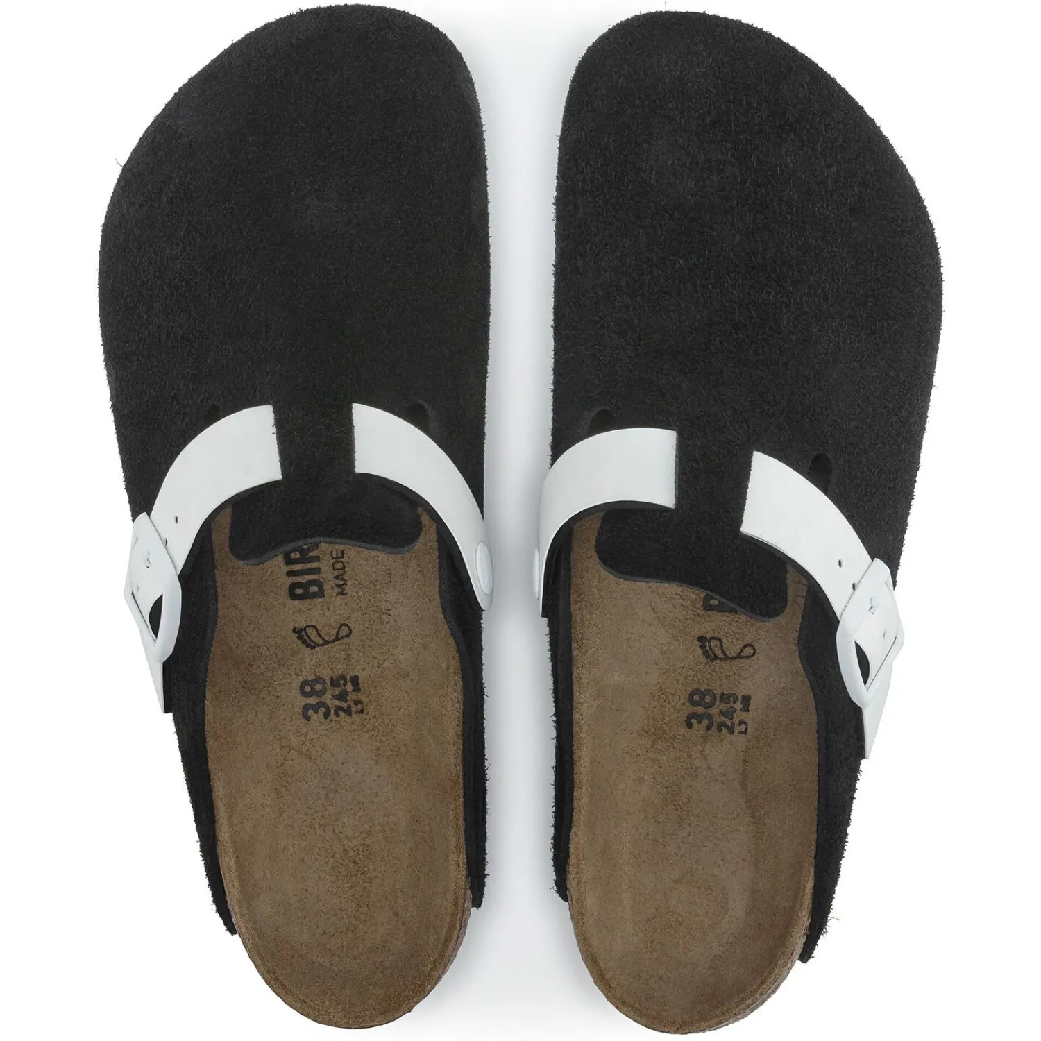 Online Birkenstock Boston Black White
