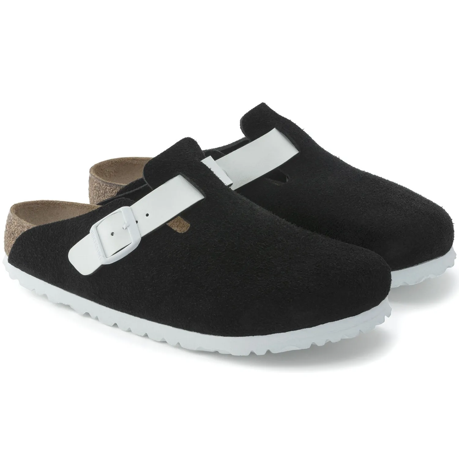 Online Birkenstock Boston Black White