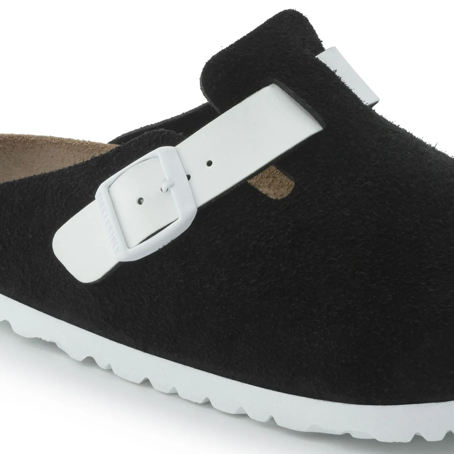 Online Birkenstock Boston Black White