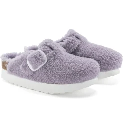 Discount Birkenstock Boston Big Buckle Platform Purple Fog
