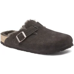 Online Birkenstock Boston En Fourrure D'Agneau Mocha