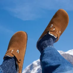 Online Birkenstock Boston En Fourrure D'Agneau Mink