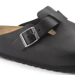 Discount Birkenstock Boston Grip Vintage Wood Black