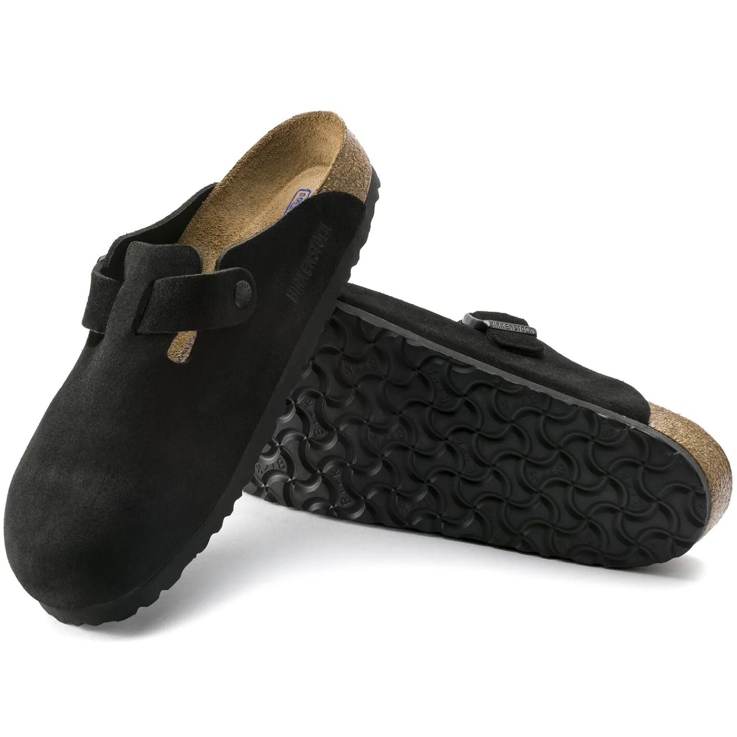 New Birkenstock Boston Lit De Pied Souple Black