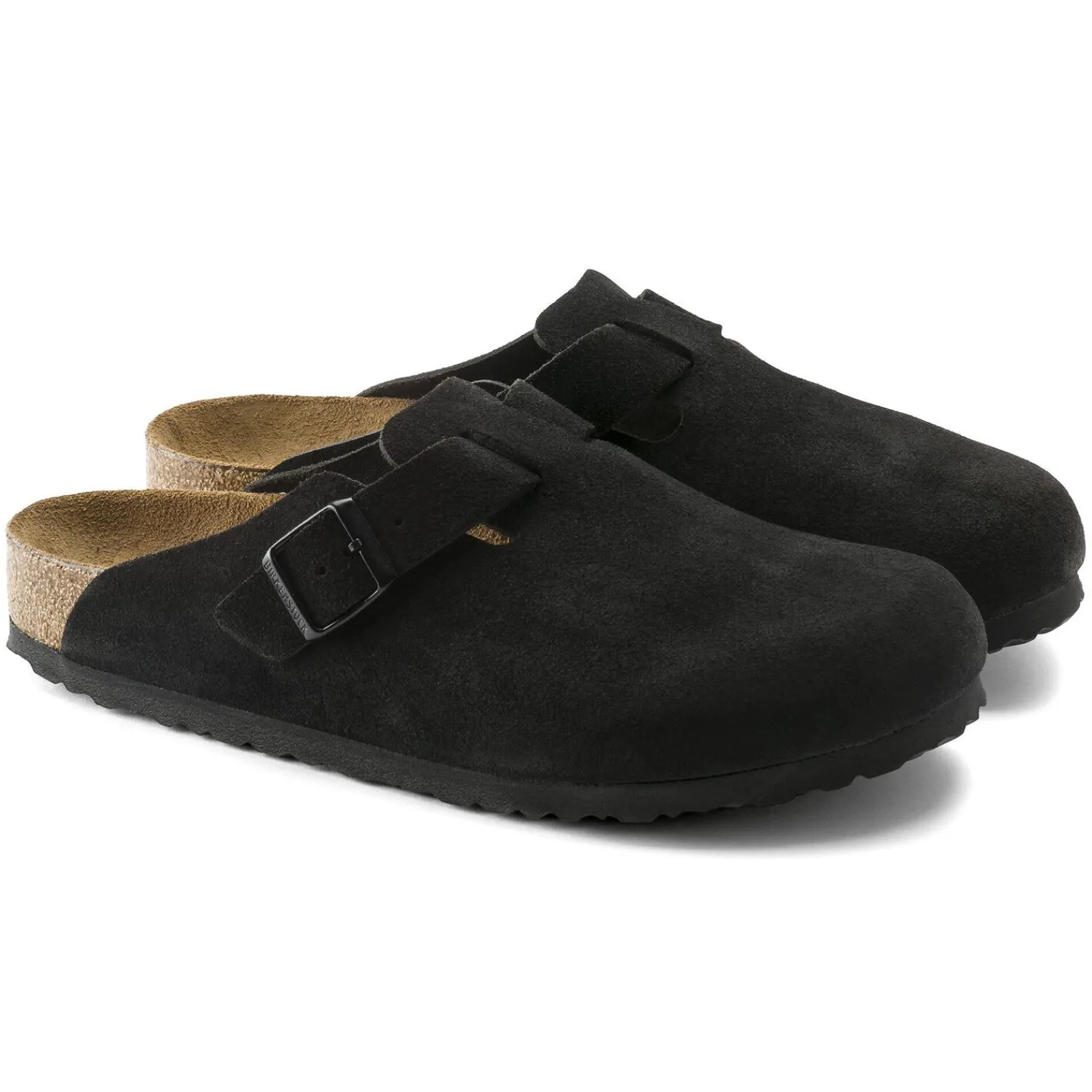 New Birkenstock Boston Lit De Pied Souple Black