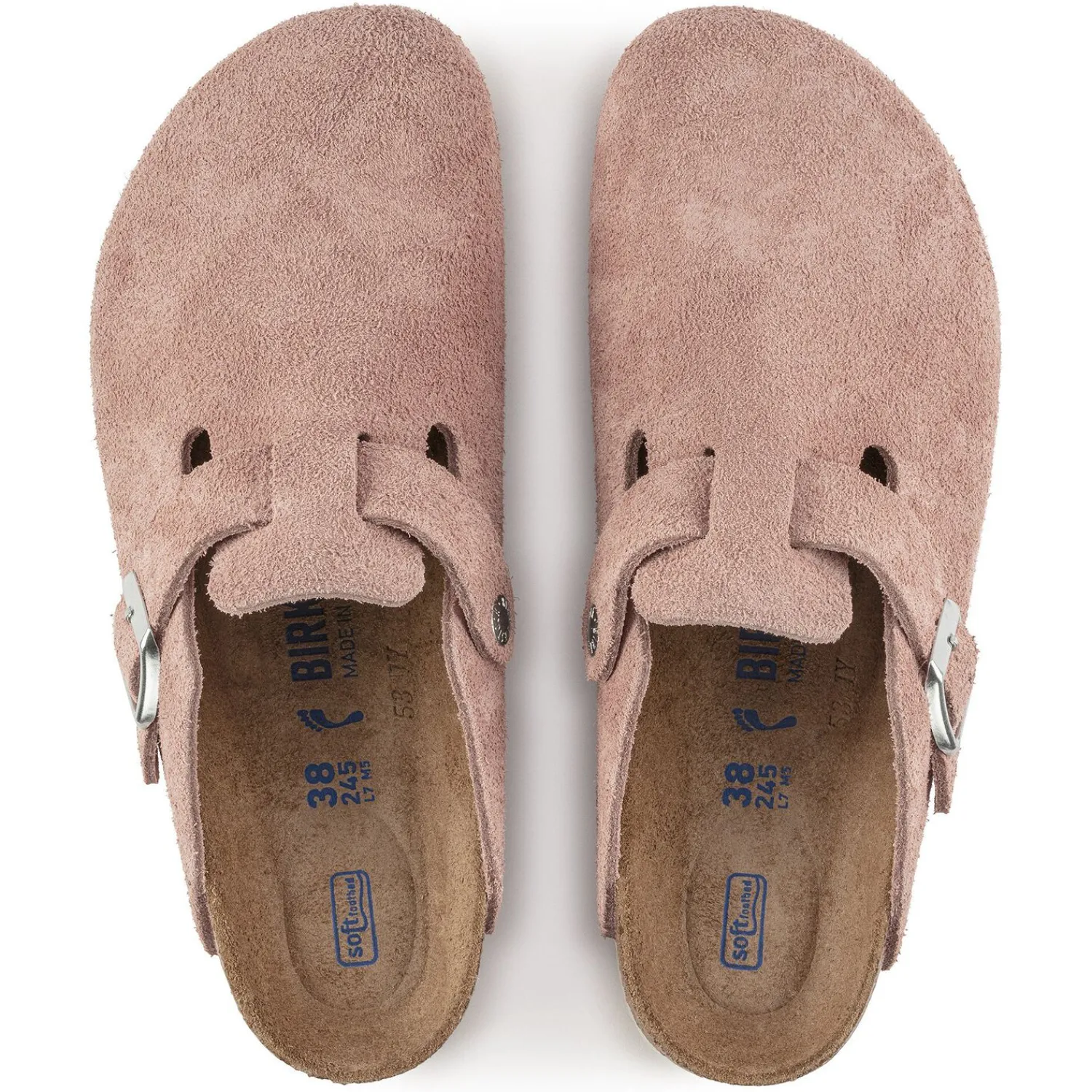 Hot Birkenstock Boston Lit De Pied Souple Pink Clay