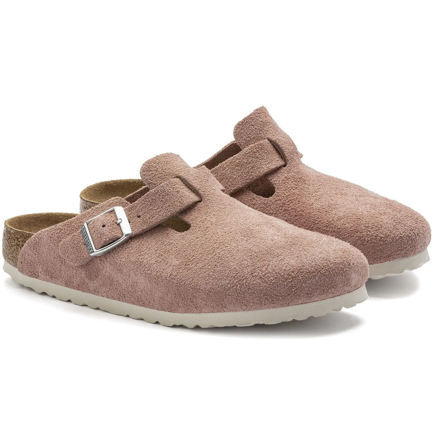 Hot Birkenstock Boston Lit De Pied Souple Pink Clay