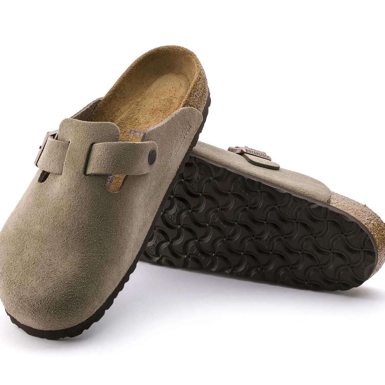 Cheap Birkenstock Boston Lit De Pied Souple Taupe