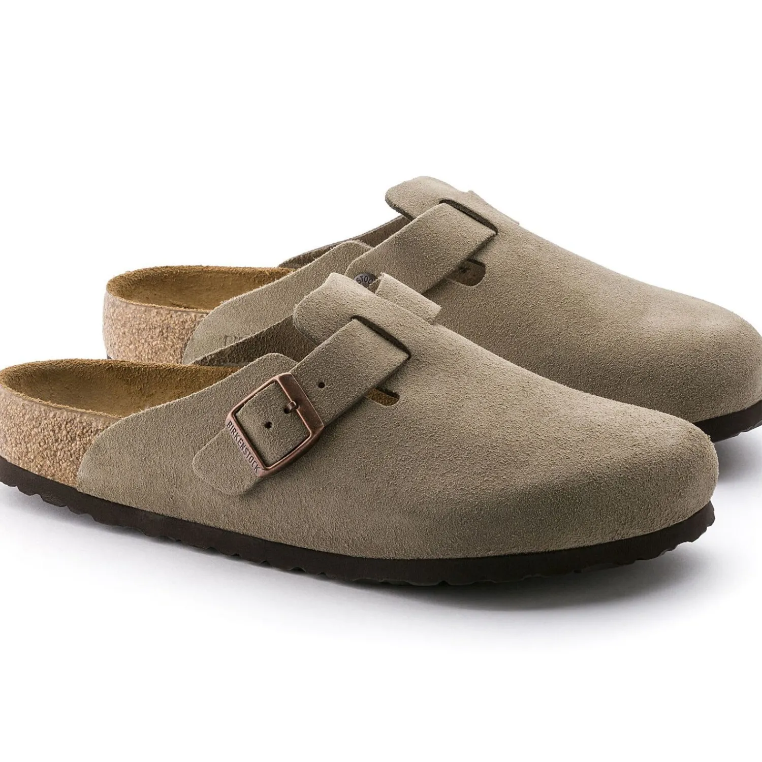 Cheap Birkenstock Boston Lit De Pied Souple Taupe