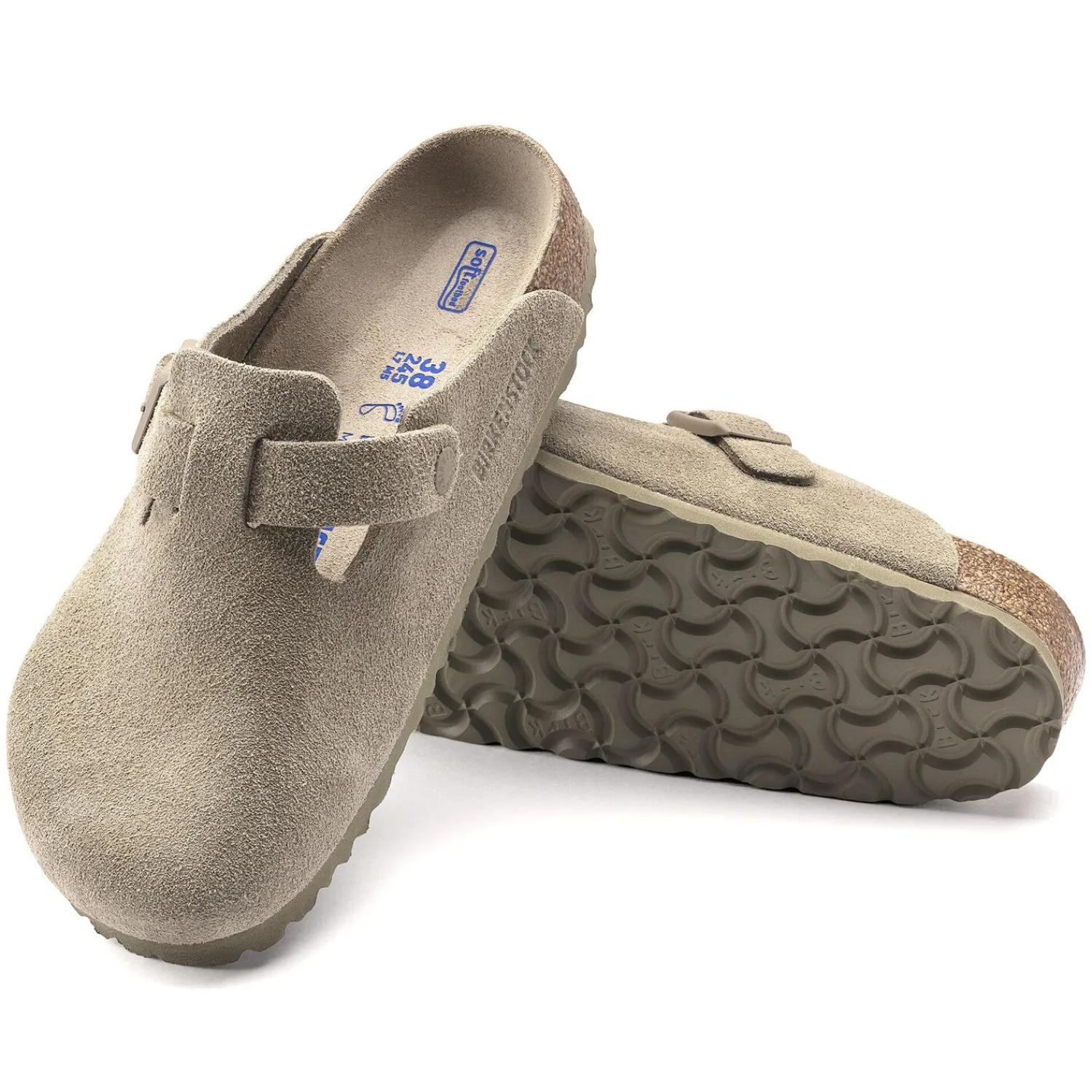 Outlet Birkenstock Boston Lit De Pied Souple Faded Khaki