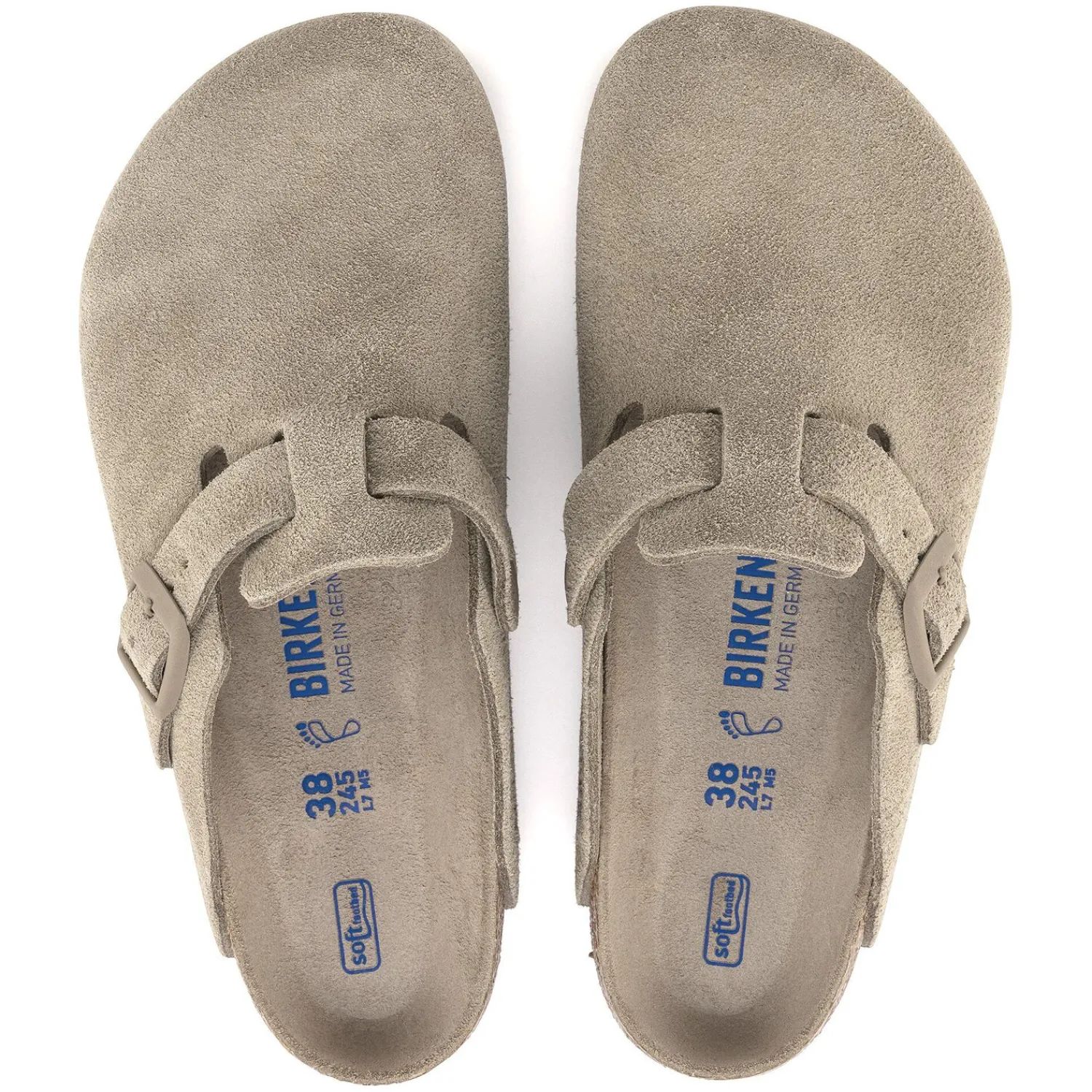 Outlet Birkenstock Boston Lit De Pied Souple Faded Khaki
