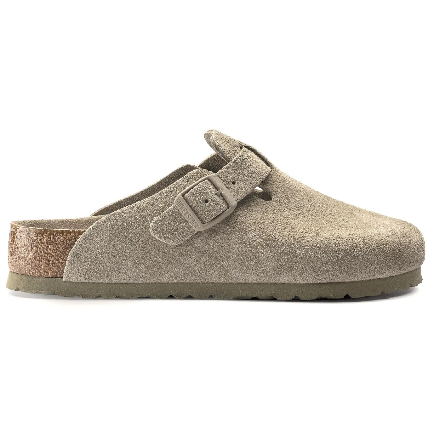 Outlet Birkenstock Boston Lit De Pied Souple Faded Khaki