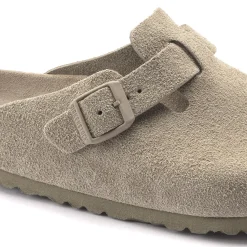 Outlet Birkenstock Boston Lit De Pied Souple Faded Khaki