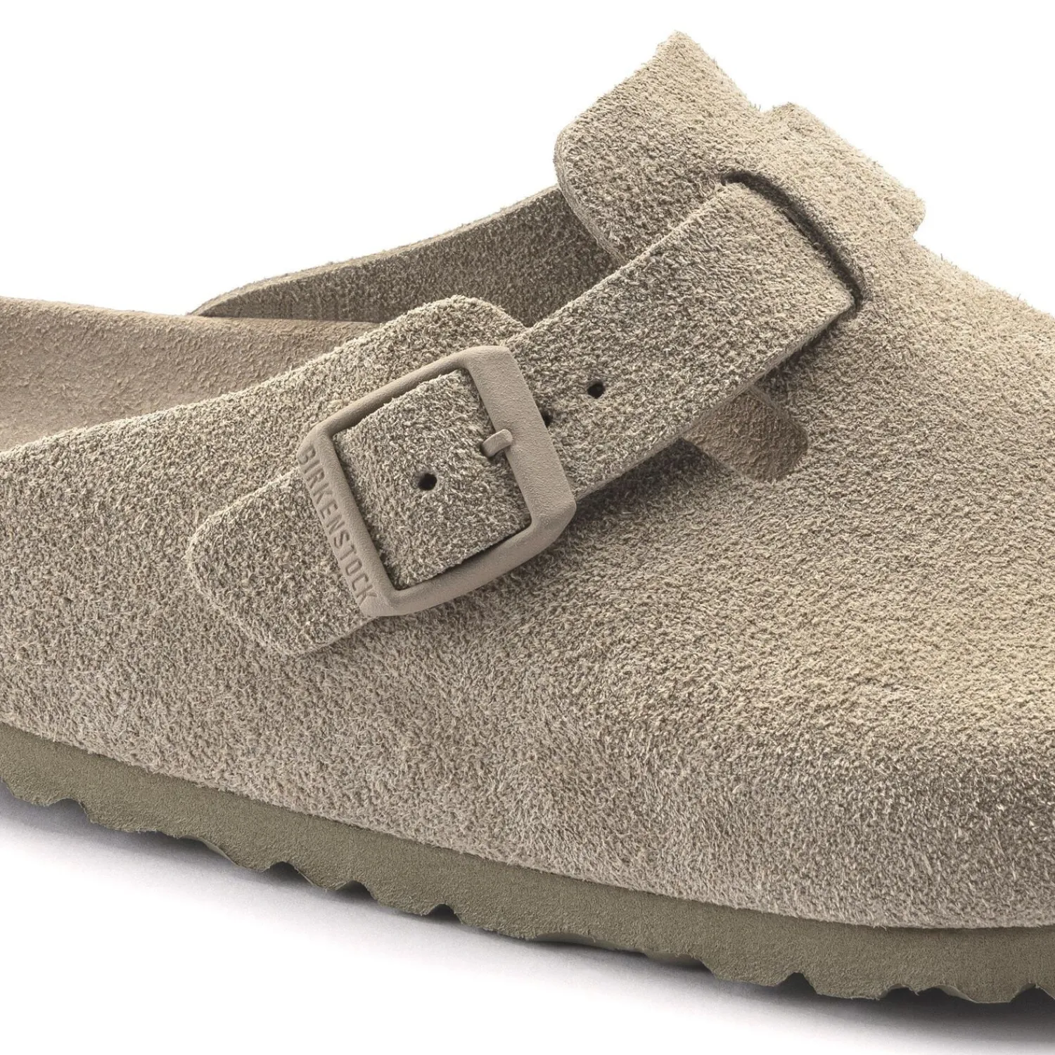 Outlet Birkenstock Boston Lit De Pied Souple Faded Khaki
