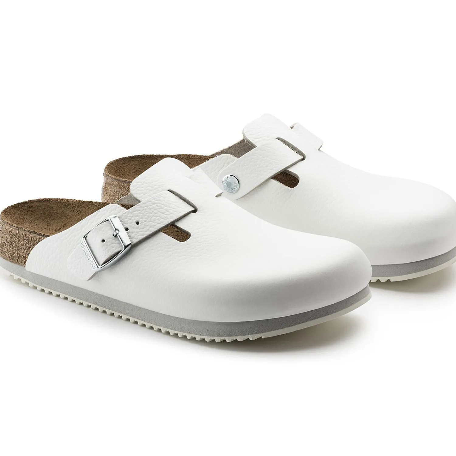 Discount Birkenstock Boston Super Grip White