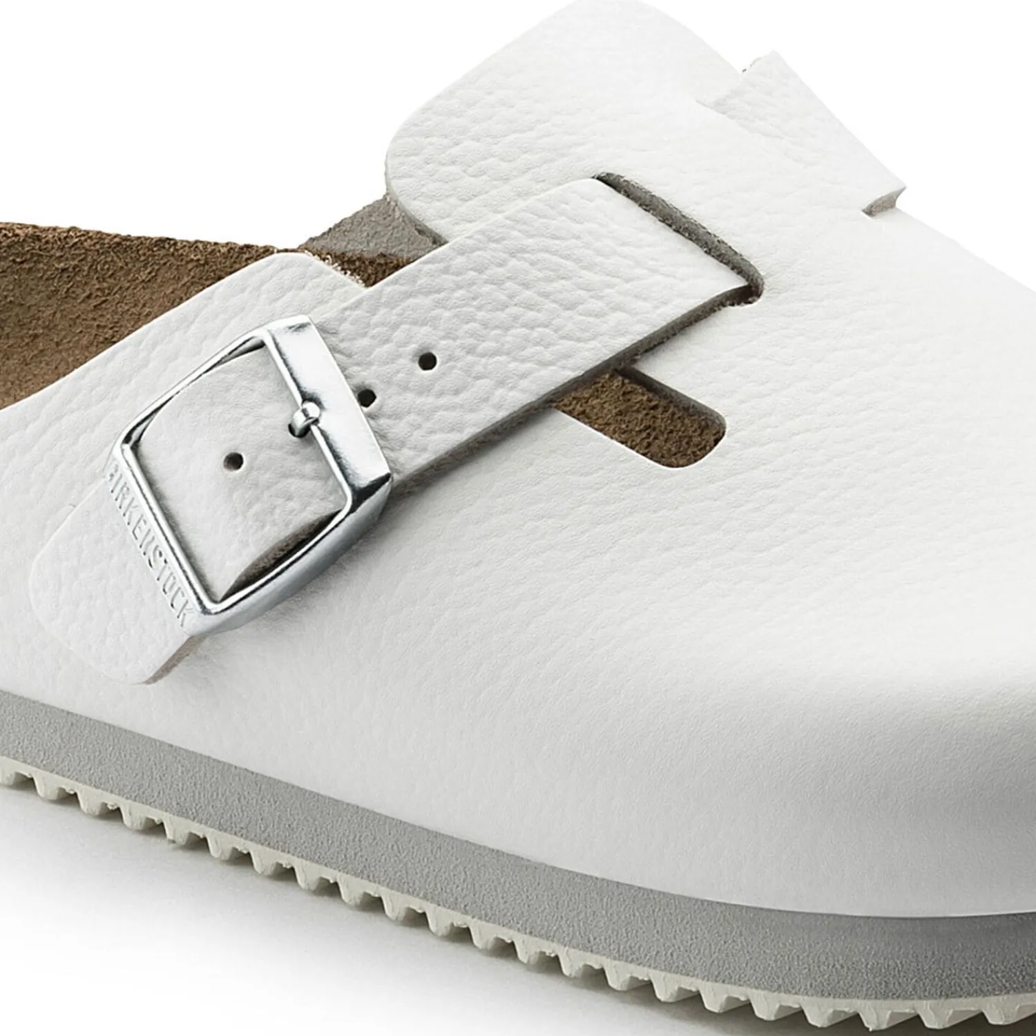 Discount Birkenstock Boston Super Grip White