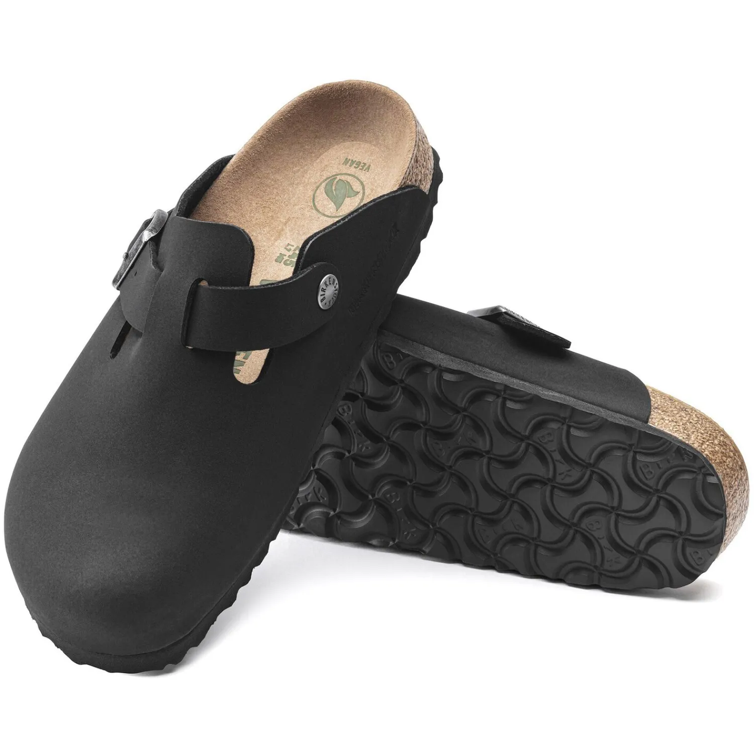 New Birkenstock Boston Vegan Black