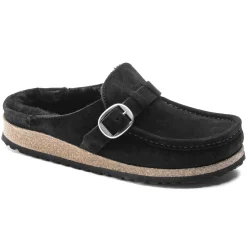Fashion Birkenstock Buckley En Fourrure D'Agneau Black