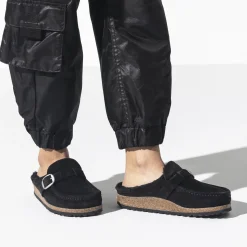 Fashion Birkenstock Buckley En Fourrure D'Agneau Black