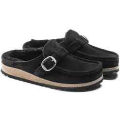 Fashion Birkenstock Buckley En Fourrure D'Agneau Black