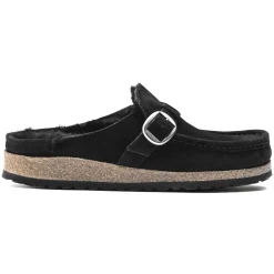 Fashion Birkenstock Buckley En Fourrure D'Agneau Black