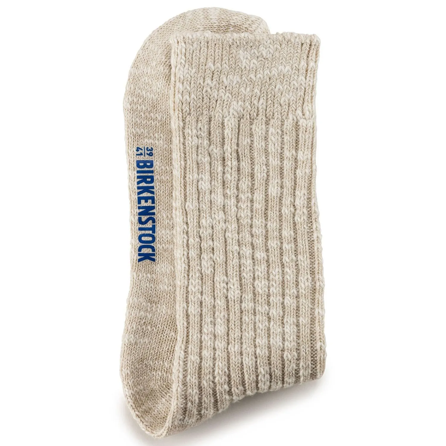 Outlet Birkenstock Chaussettes En Coton Flamme Homme Beige/White
