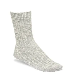 Clearance Birkenstock Chaussettes En Coton Flamme Femme Gray/White