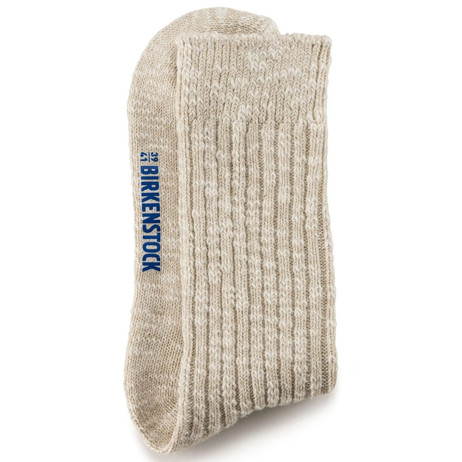 Hot Birkenstock Chaussettes En Coton Flamme Femme Beige/White