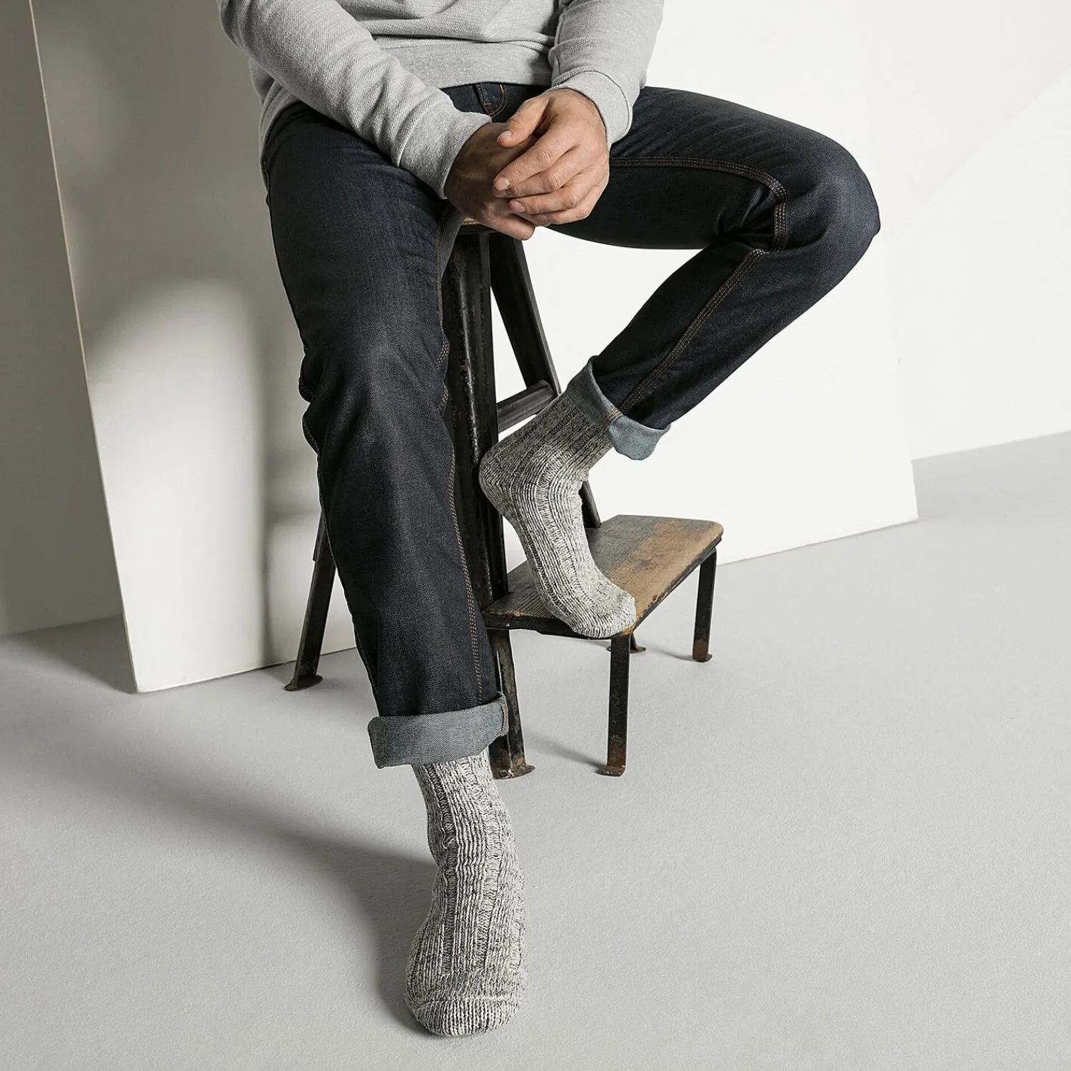 Store Birkenstock Cotton Twist Homme Grey