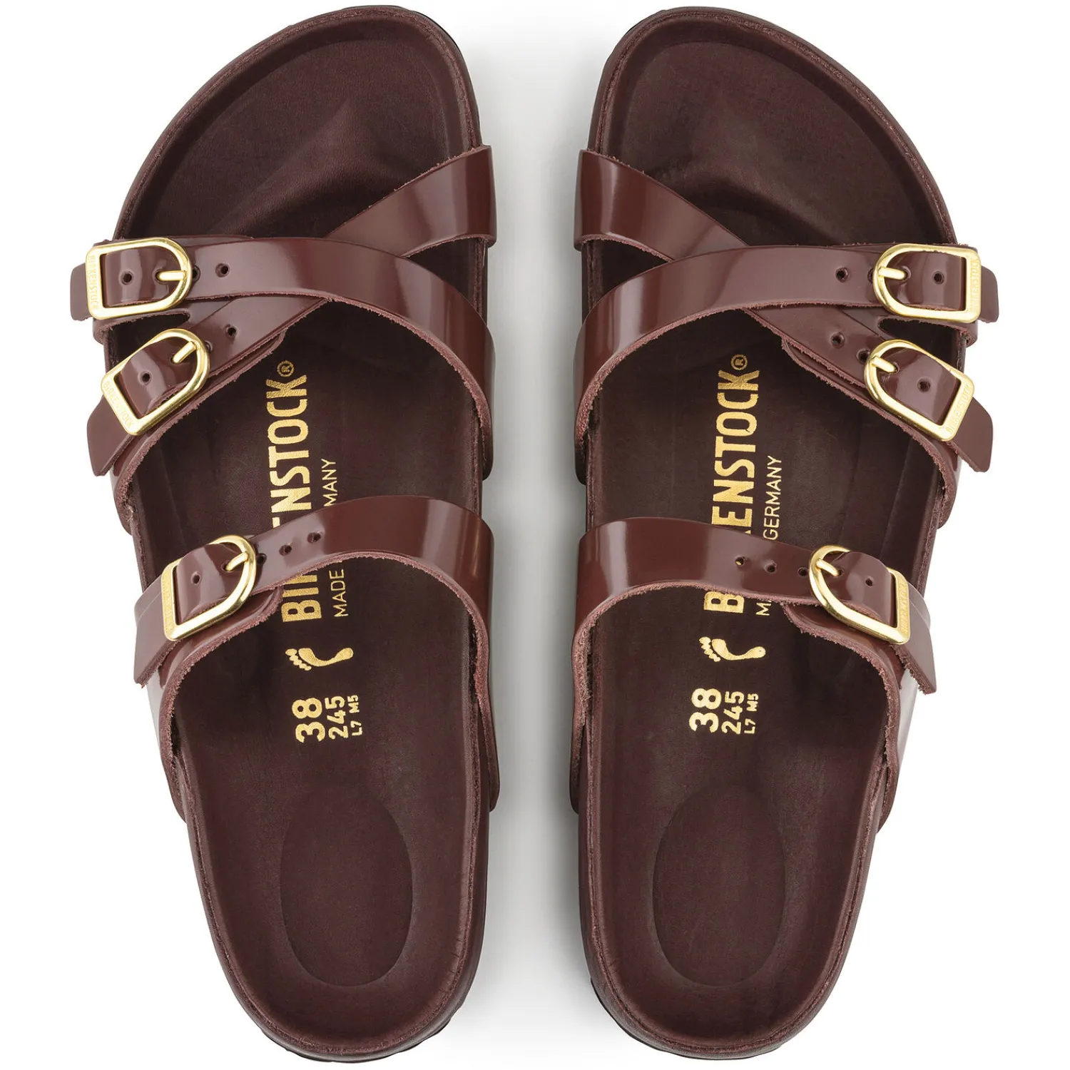 Outlet Birkenstock Franca High Shine Chocolate