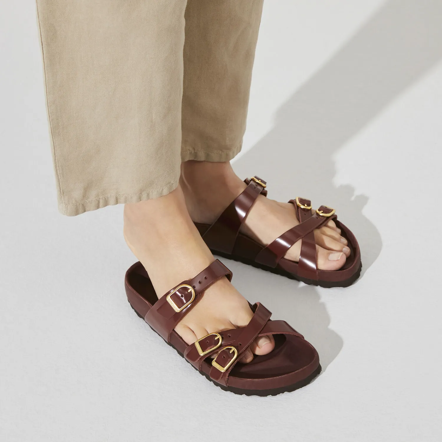 Outlet Birkenstock Franca High Shine Chocolate