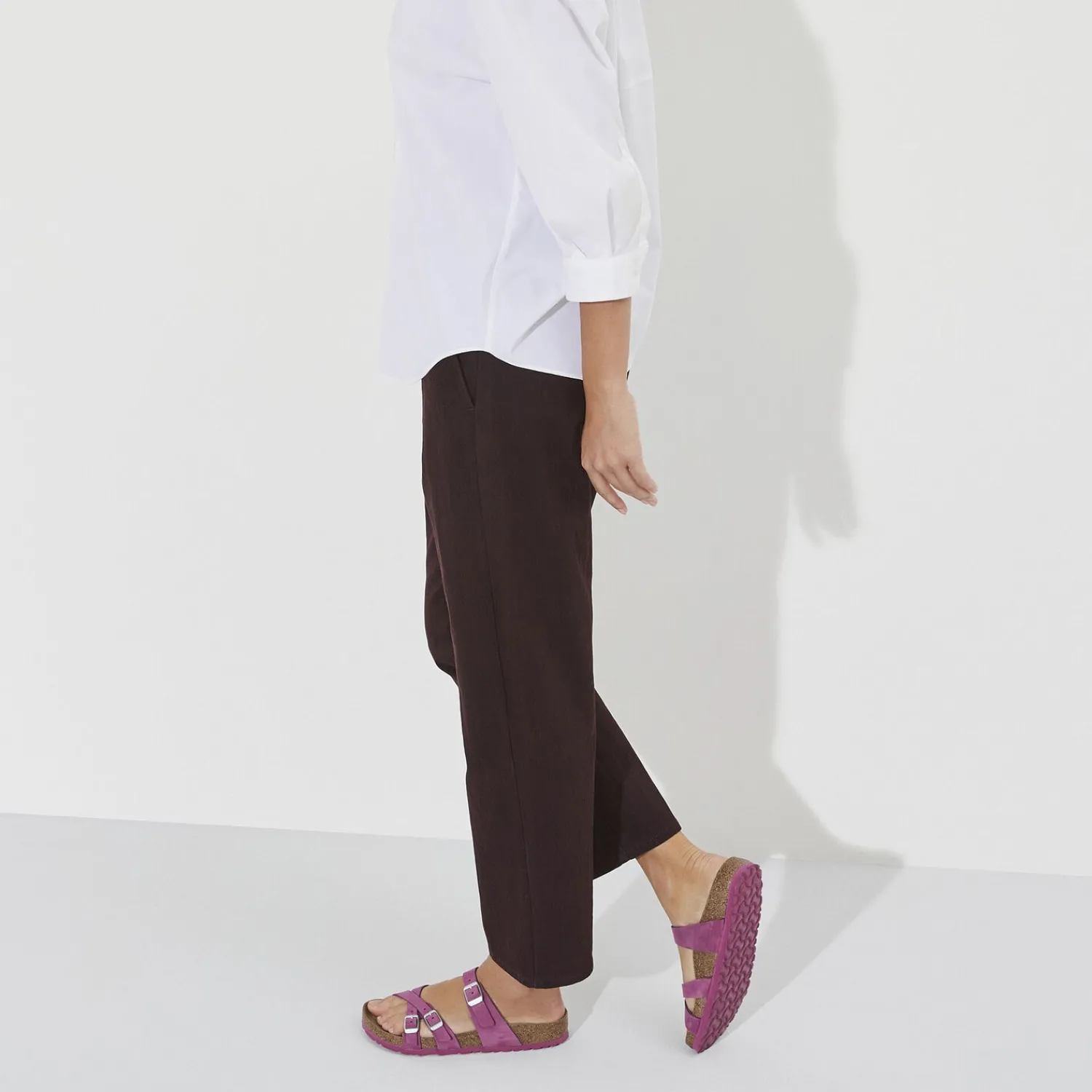 Hot Birkenstock Franca Lit De Pied Souple Dark Fuchsia