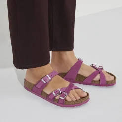 Hot Birkenstock Franca Lit De Pied Souple Dark Fuchsia