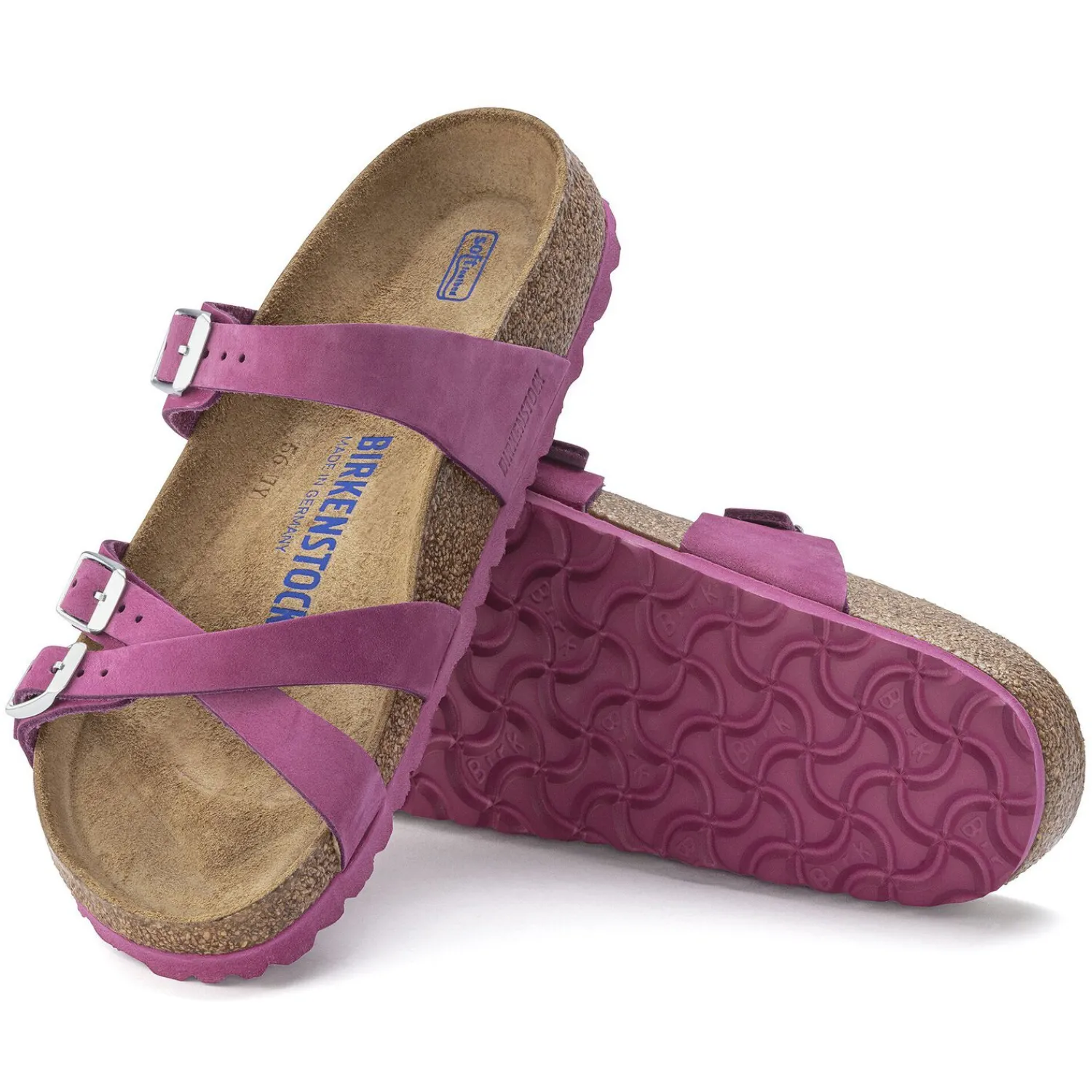 Hot Birkenstock Franca Lit De Pied Souple Dark Fuchsia