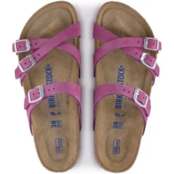 Hot Birkenstock Franca Lit De Pied Souple Dark Fuchsia