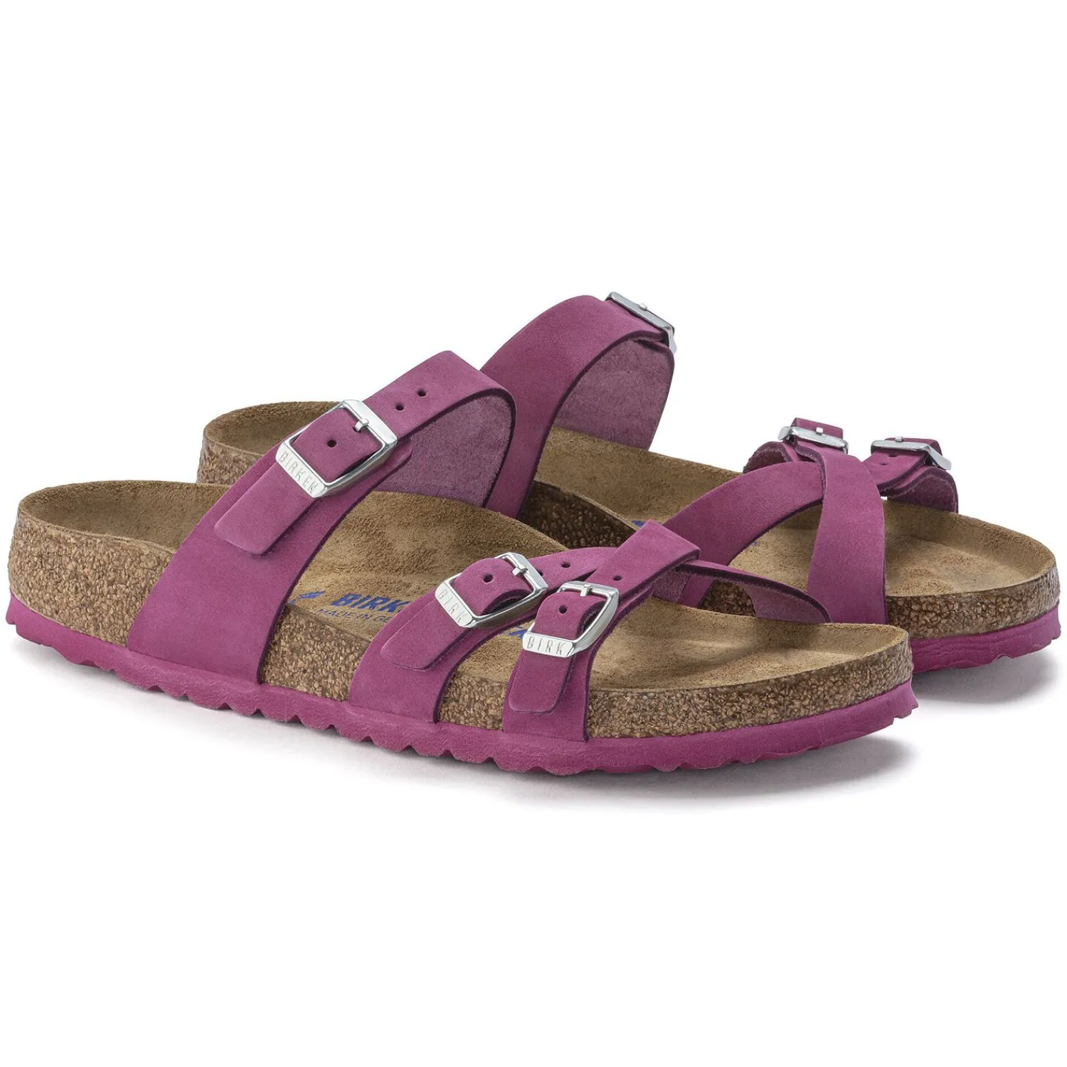 Hot Birkenstock Franca Lit De Pied Souple Dark Fuchsia