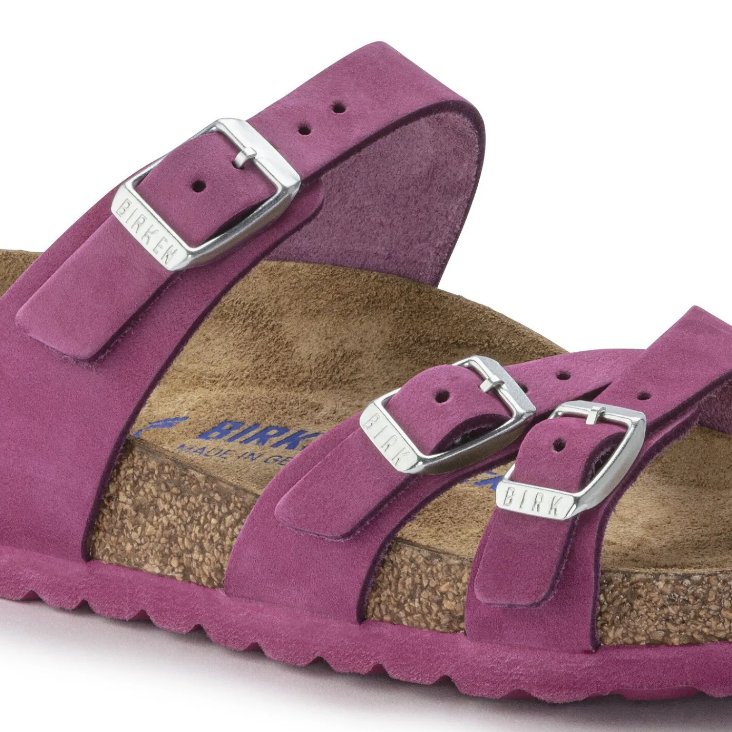 Hot Birkenstock Franca Lit De Pied Souple Dark Fuchsia