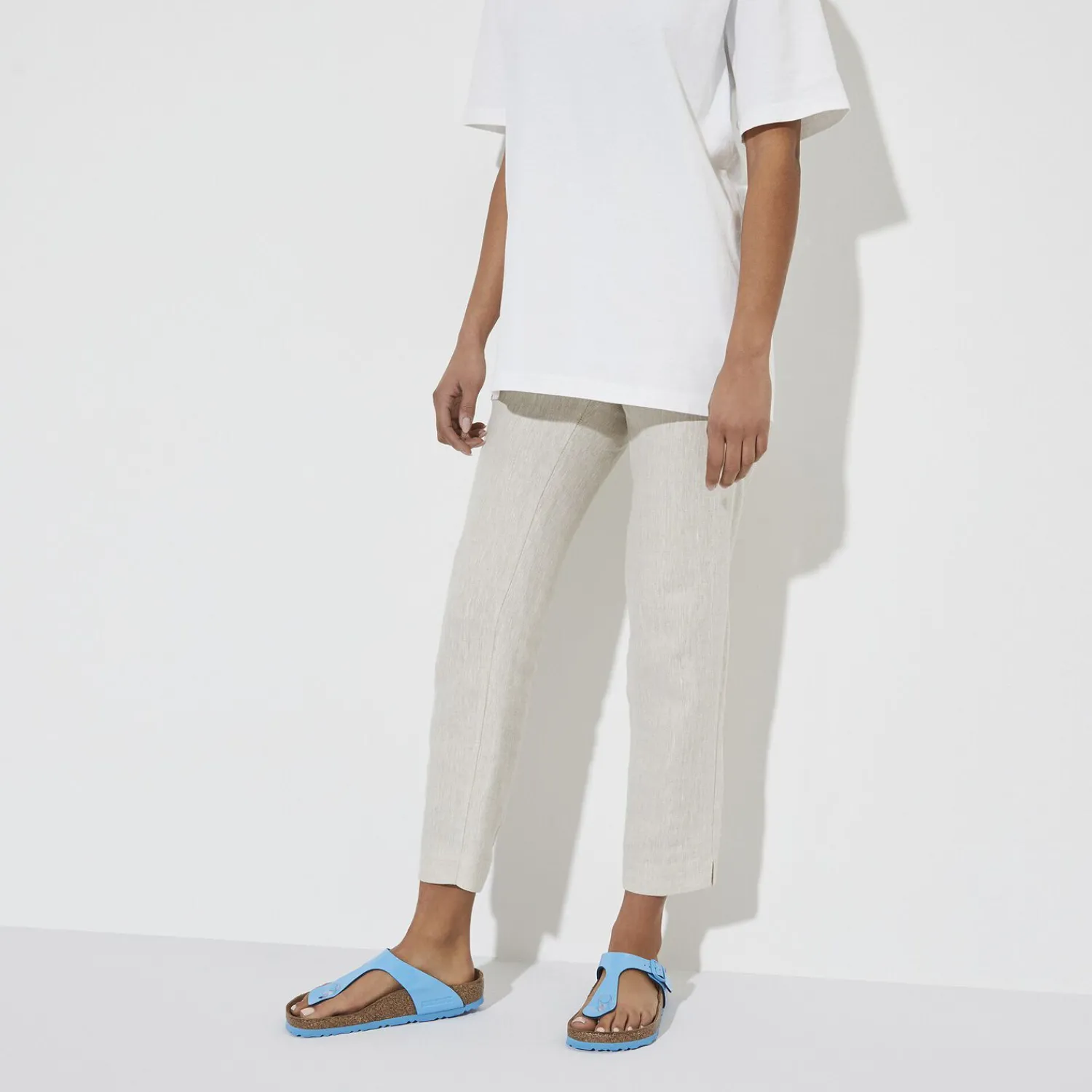 Cheap Birkenstock Gizeh Patent Sky Blue