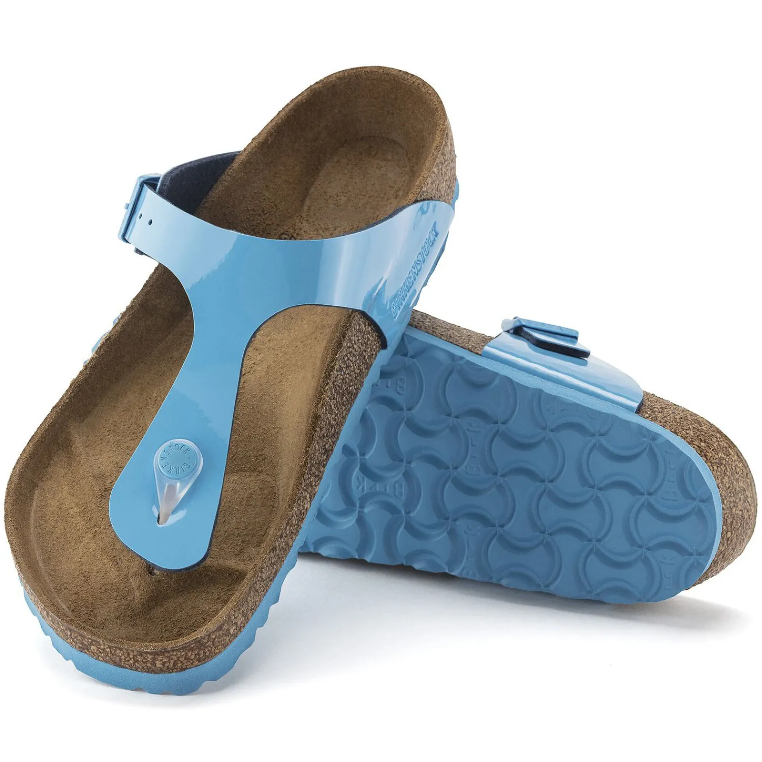 Cheap Birkenstock Gizeh Patent Sky Blue